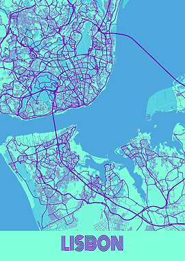 Lisbon Galaxy City Map