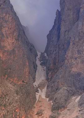 rocky mountain and cloudy