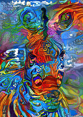 African Zebra Savannah Art