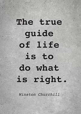 W Churchill Quote L050