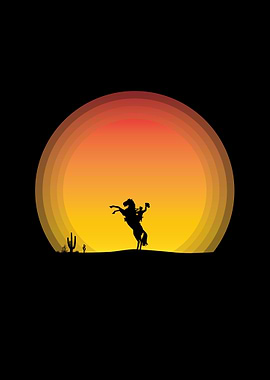 Silhouette Cowboy