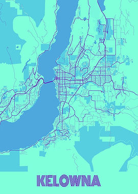 Kelowna Galaxy City Map