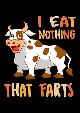 Vegan Cow Vegetarian Cow