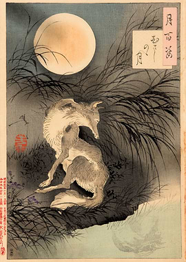 The Moon on Musashi Plain