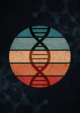 DNA Sunset Grunge Vintage