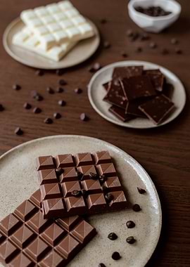 Sweet chocolate bars