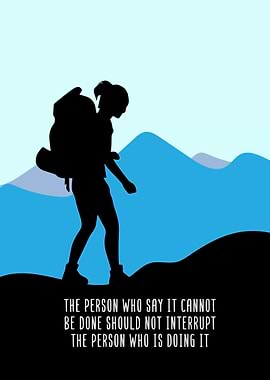 Mountain Hiker Wall Decor