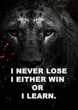 wild lion face Motivation