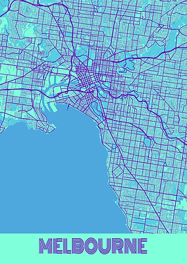 Melbourne Galaxy City Map
