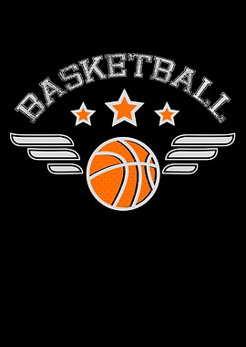 Basketball Logo With Wings