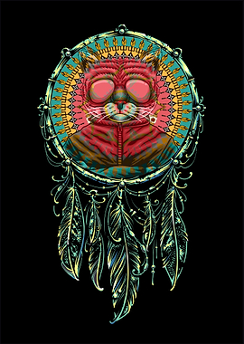Wolf dream catcher