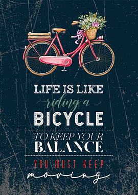 life is like ride bicycle