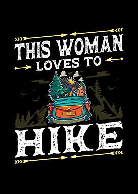 Woman Loves To Hike