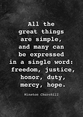 W Churchill Quote D037
