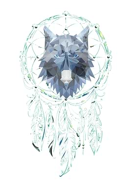 Wolf dream catcher
