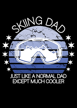 Skiing dad