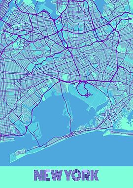 New York Galaxy City Map