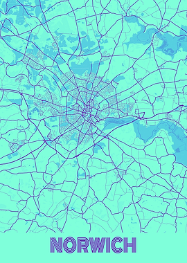 Norwich Galaxy City Map