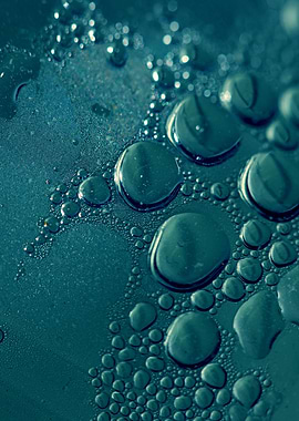 Water drops close up shoot