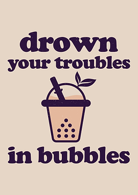 Funny Bubble Boba Tea