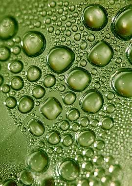 Water drops close up shoot