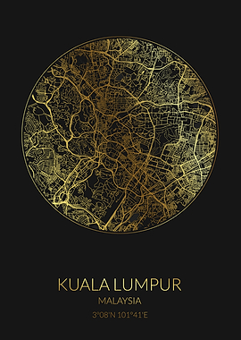 Kuala Lumpur BlackGold Map