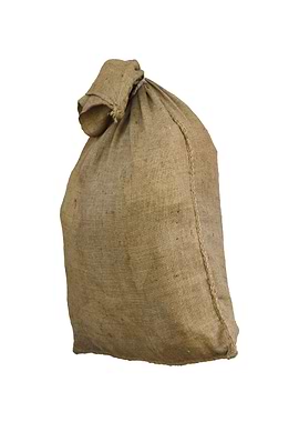 jute bag as target