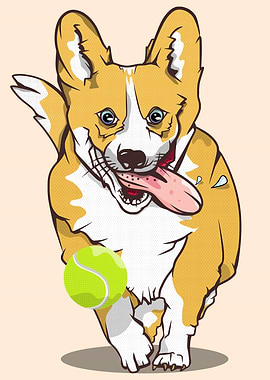 Cartoon Corgi