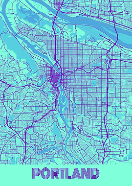 Portland Galaxy City Map