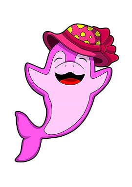 Dolphin Hat Ribbon