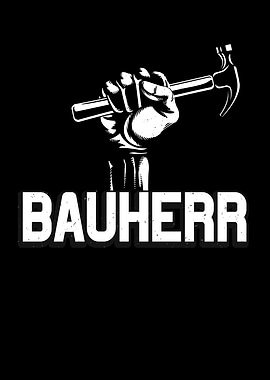 Bauherr Hausbau vintage