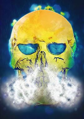smiley skull 05 steam