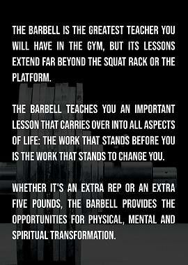 Barbell Motivational Words