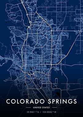 Colorado Springs City Map