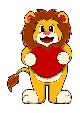 Lion Love Heart