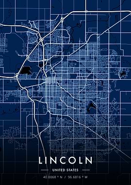 Lincoln City Map Blueprint