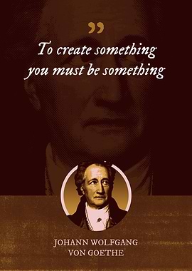 To create something you
