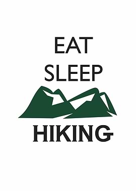 eat sleep hiking
