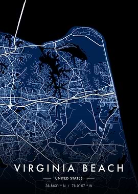 Virginia Beach City Map