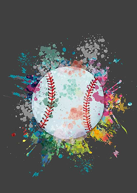 Baseball Color Explosion
