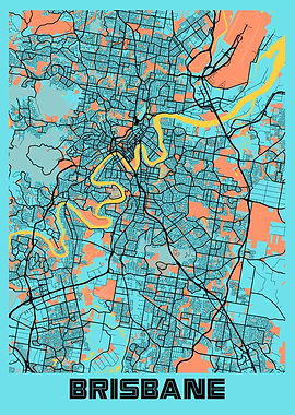 Brisbane Gloria City Map