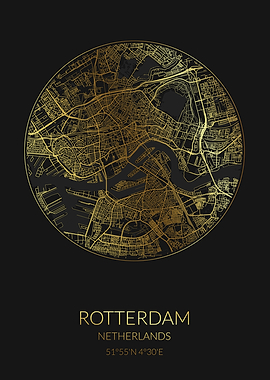 Rotterdam Black Gold Map