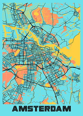 Amsterdam Gloria City Map