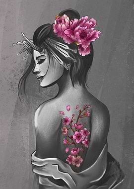 Cherry Blossom Geisha