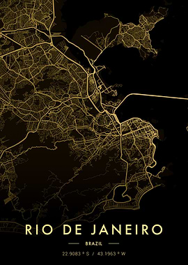 Rio de Janeiro City Map