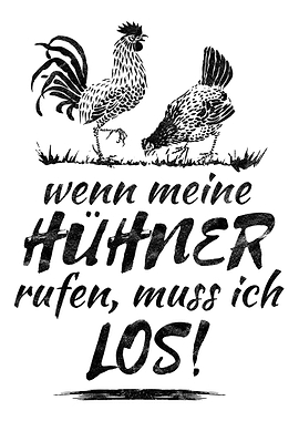 Huehner Bauern Spruch