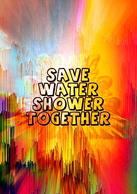 Save water shower together