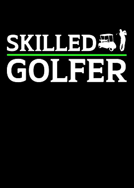 Skilled golfer golf