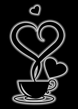 love coffee glow