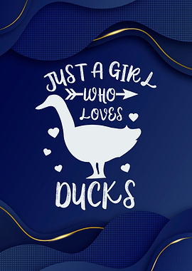 Girl who loves ducks